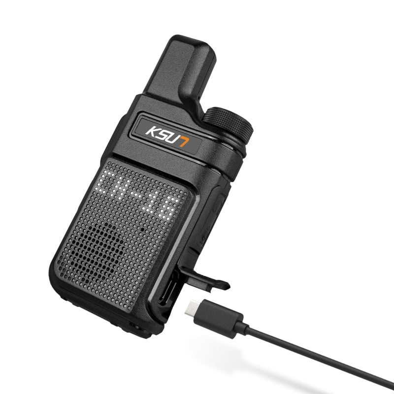 Ručna radijska KSUN TFSI, mini model, za vanjsku upotrebu, 400-470 MHz, 6 W izlaz, 16 kanala, domet 3-5 km, Li-ion baterija 4000 mAh