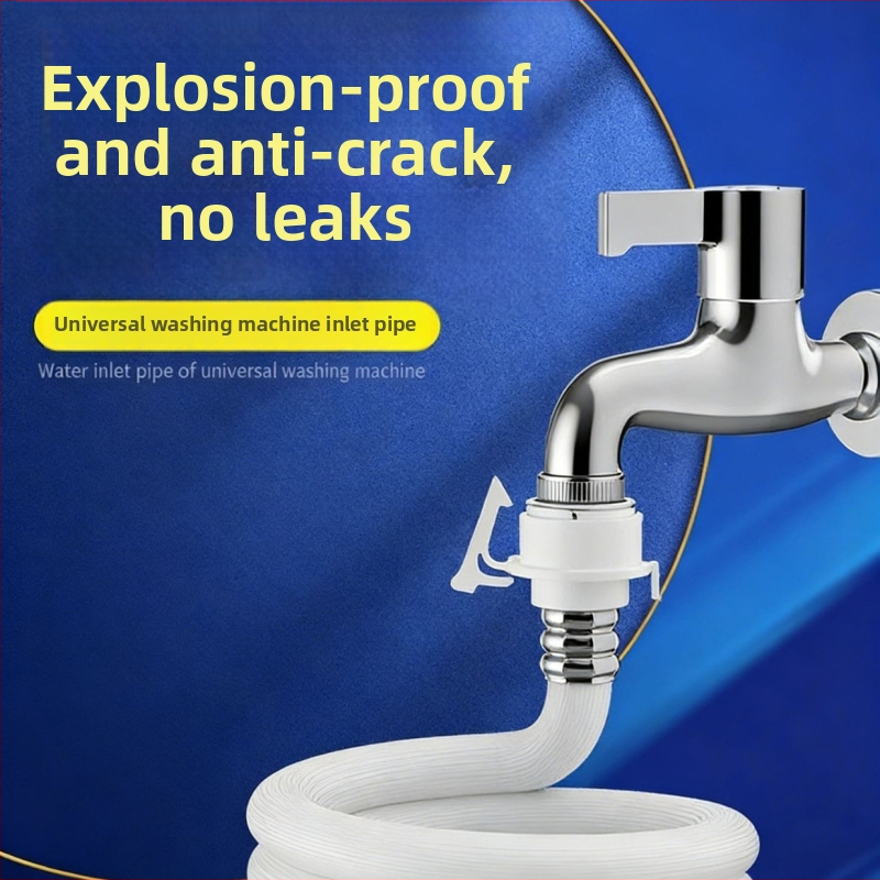 Priključna cijev za dovod vode za perilicu rublja sa spojem na slavinu, produžena univerzalna cijev za punjenje, automatsko spajanje — otporno na kidanje; Model: Drain pipe; Materijal: Other; Nazivni tlak: Regular; Radna temperatura: Regular; Marka: Friend