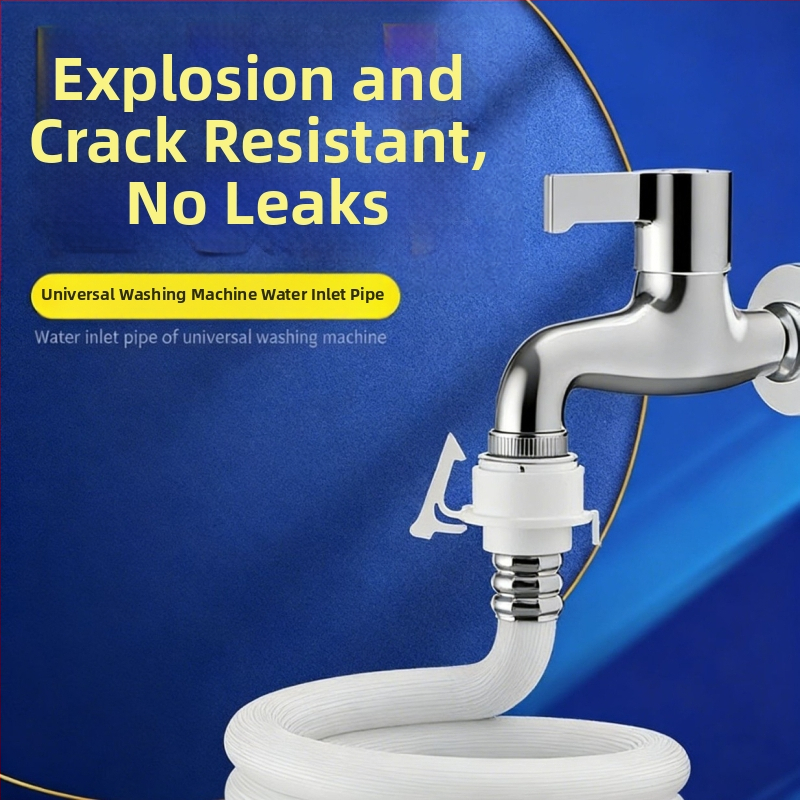 Priključna cijev za dovod vode za perilicu rublja sa spojem na slavinu, produžena univerzalna cijev za punjenje, automatsko spajanje — otporno na kidanje; Model: Drain pipe; Materijal: Other; Nazivni tlak: Regular; Radna temperatura: Regular; Marka: Friend