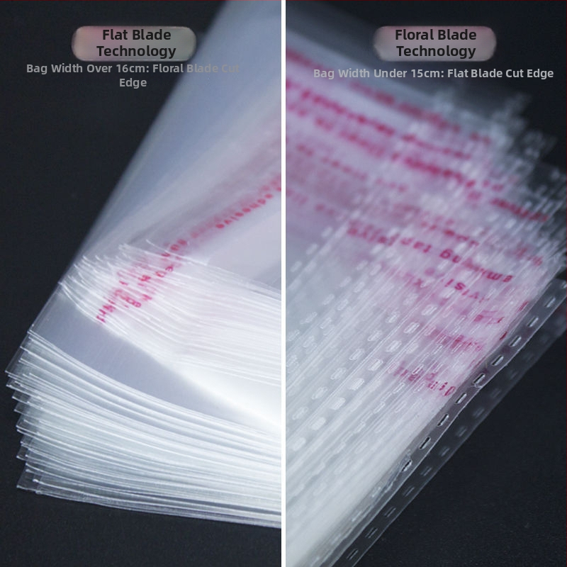 OPP samolepiaca taška, priehľadná, zosilnená, s tlačeným logom, plastová balíková taška na šperky, oblečenie a masky