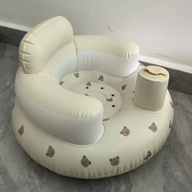 Gyermekeknek szánt felfújható kanapé, környezetbarát PVC, babáknak, vastagság 0.3, tömeg 1 kg, háttámla, modern minimalizmus