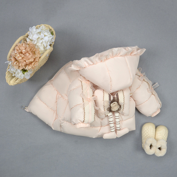 Παιδικό χειμερινό παλτό για κορίτσια με εξωτερικό και επένδυση από ακέτα ίνα, γέμισμα πολυεστέρα, σταθερή κουκούλα, φερμουάρ, για ηλικίες 3–8 ετών