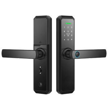 OX8 Pametna brava s otiskom prsta, Bluetooth lozinkom i magnetskom kartom – napajanje 4 AA baterije, kompatibilna s vratima od stakla, drveta, čelika i aluminija