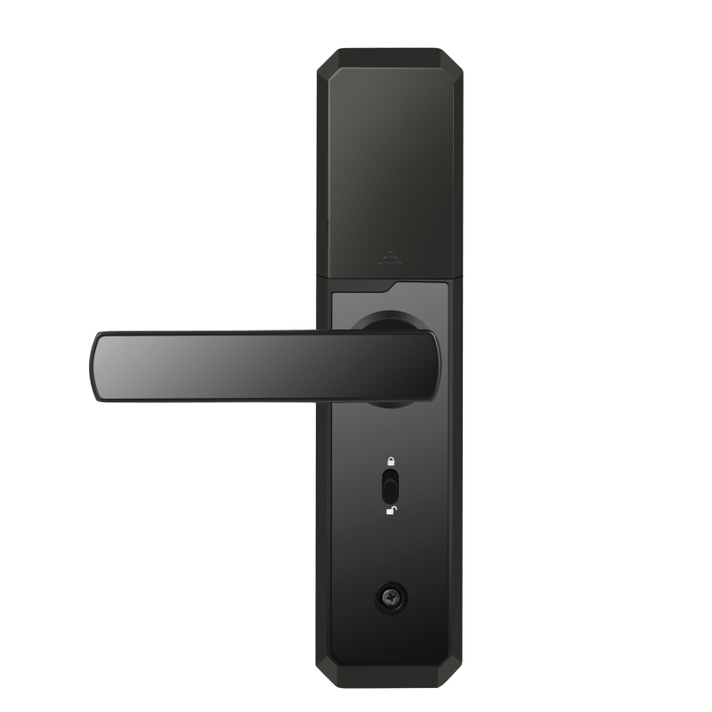 OX8 Pametna brava s otiskom prsta, Bluetooth lozinkom i magnetskom kartom – napajanje 4 AA baterije, kompatibilna s vratima od stakla, drveta, čelika i aluminija