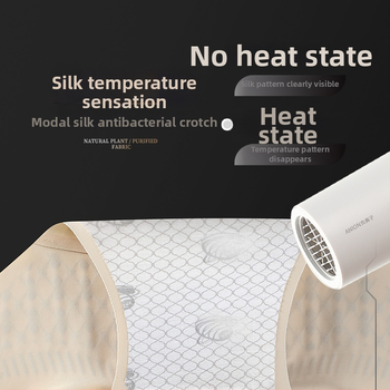 Ženske gaćice visokog struka, Ice Silk tkanina, Mulberry silk podstava u preponama, antibakterijske, oblikovanje tijela, kontrola trbuha