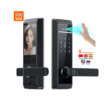 Încuietoare inteligentă pentru uși din lemn cu vizor vizibil — stocare amprente 100, timp scanare <0.5 s, rată de acceptare falsă <0.001%, rată de respingere falsă <0.1%, temperatură de operare -25°C până la 60°C