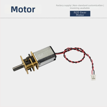 Μπρούσερ DC κινητήρας με μικρογρανάζι N20, μεταλλικά γρανάζια, ROHS πιστοποιημένος, τάση DC κάτω από 36V