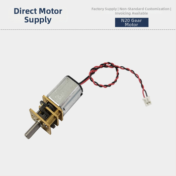 Μπρούσερ DC κινητήρας με μικρογρανάζι N20, μεταλλικά γρανάζια, ROHS πιστοποιημένος, τάση DC κάτω από 36V