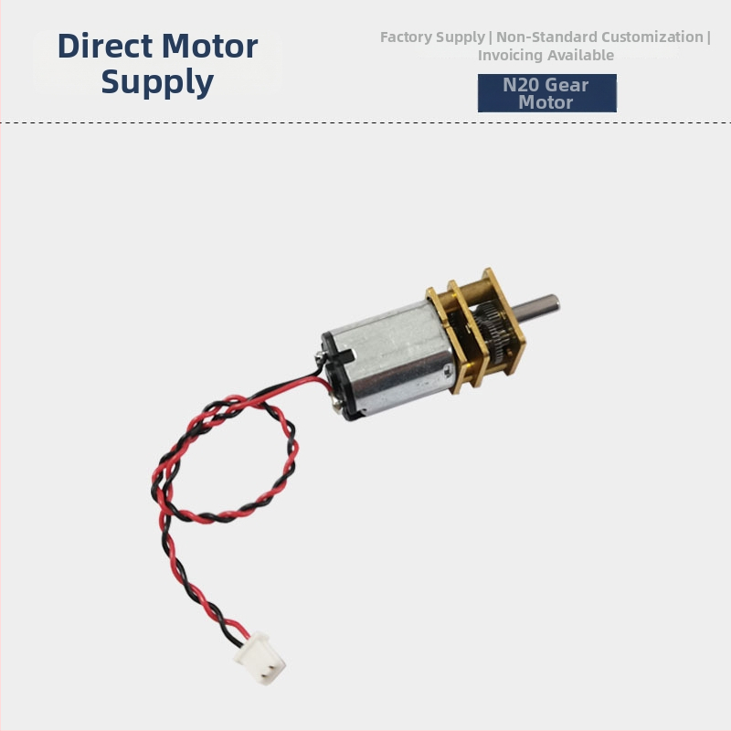 Brusný DC motor s N20 mikro prevodovkou, kovové ozubenie, ROHS certifikovaný, DC napätie pod 36V