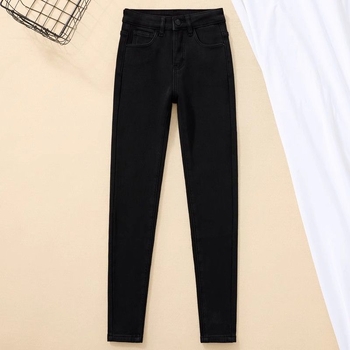 Traperice Skinny visokog struka, debeli denim, 50–70% pamuka, zima 2025