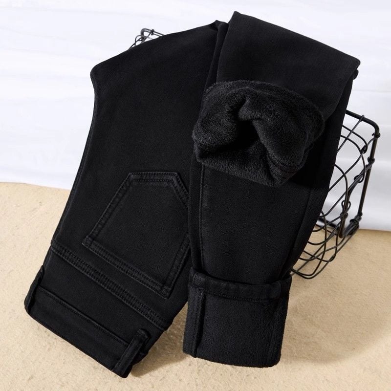 Traperice Skinny visokog struka, debeli denim, 50–70% pamuka, zima 2025