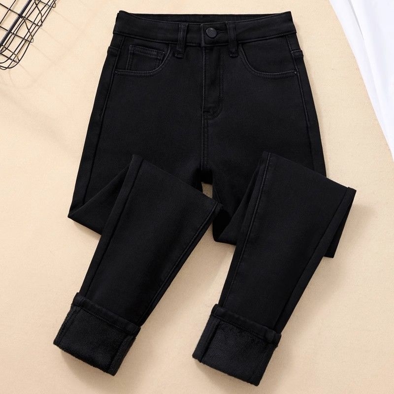 Traperice Skinny visokog struka, debeli denim, 50–70% pamuka, zima 2025