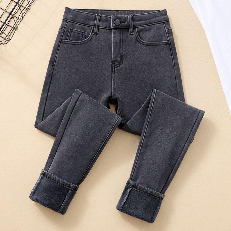 Traperice Skinny visokog struka, debeli denim, 50–70% pamuka, zima 2025