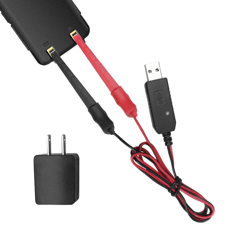 Punjač za ručni radio s klipsom za litijsku bateriju, 2. generacija, univerzalno, podržava 3V-8.4V, 1000mAh, vodootporan