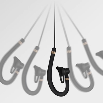 Zhongchen Mini Kabel za slušalice za walkie-talkie, Type-C priključak, ušni dizajn, protiv smetnji, jasan zvuk
