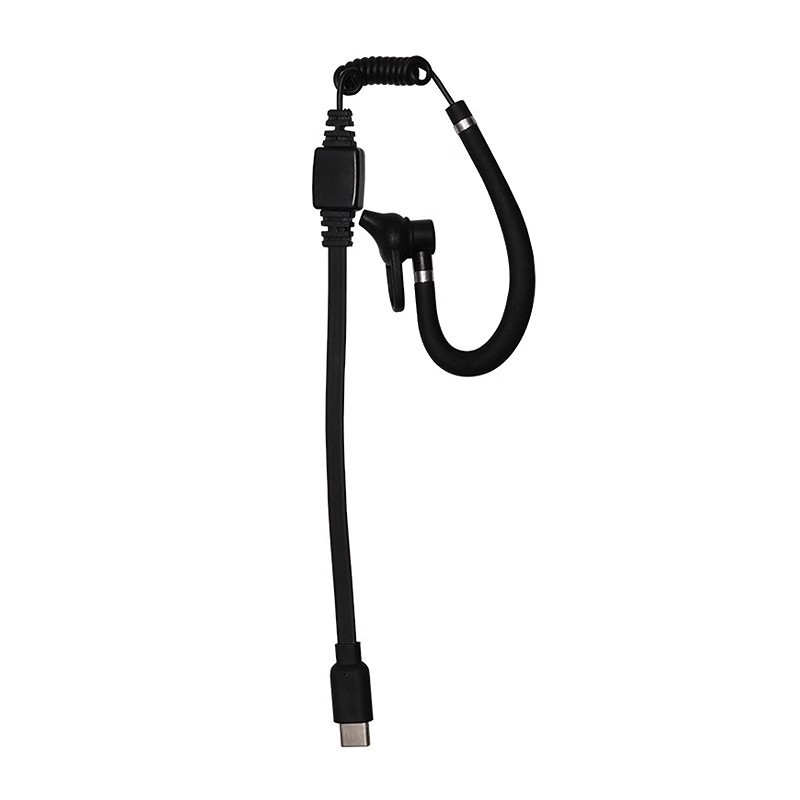 Zhongchen Mini Kabel za slušalice za walkie-talkie, Type-C priključak, ušni dizajn, protiv smetnji, jasan zvuk