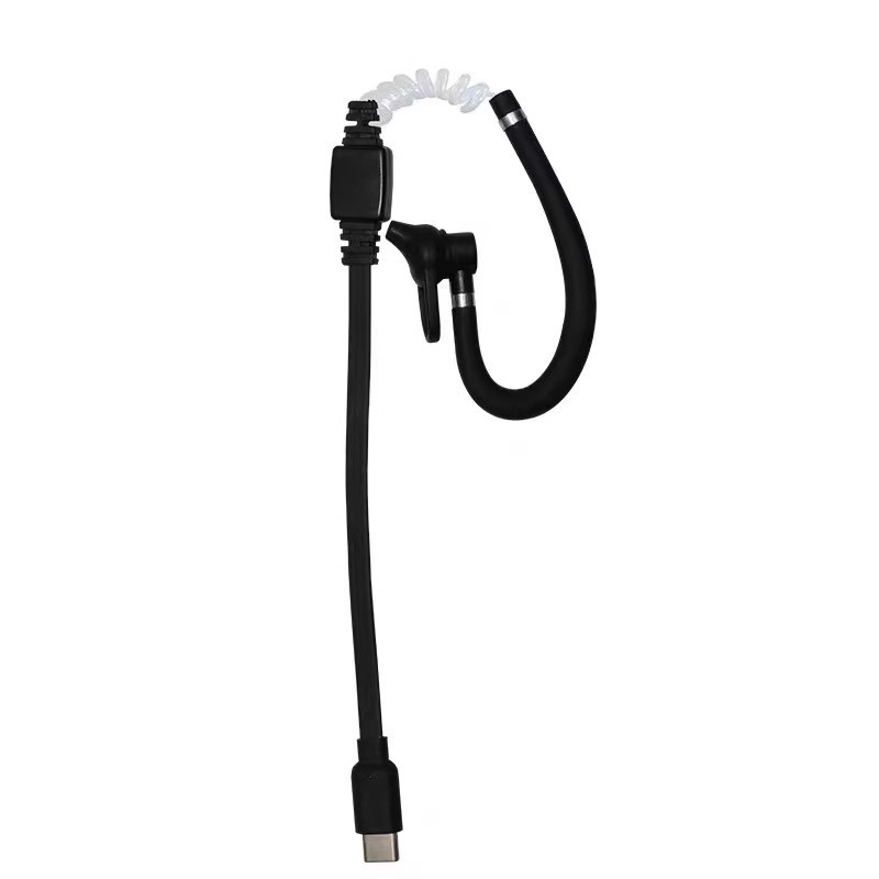 Zhongchen Mini Kabel za slušalice za walkie-talkie, Type-C priključak, ušni dizajn, protiv smetnji, jasan zvuk