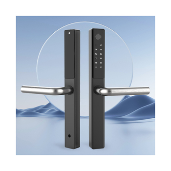 Încuietoare inteligentă din aluminiu de tip spațial, acces prin amprentă și parolă, pentru interior și exterior, model D6, durată de viață 100.000 de cicluri