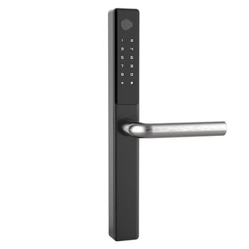 Încuietoare inteligentă din aluminiu de tip spațial, acces prin amprentă și parolă, pentru interior și exterior, model D6, durată de viață 100.000 de cicluri