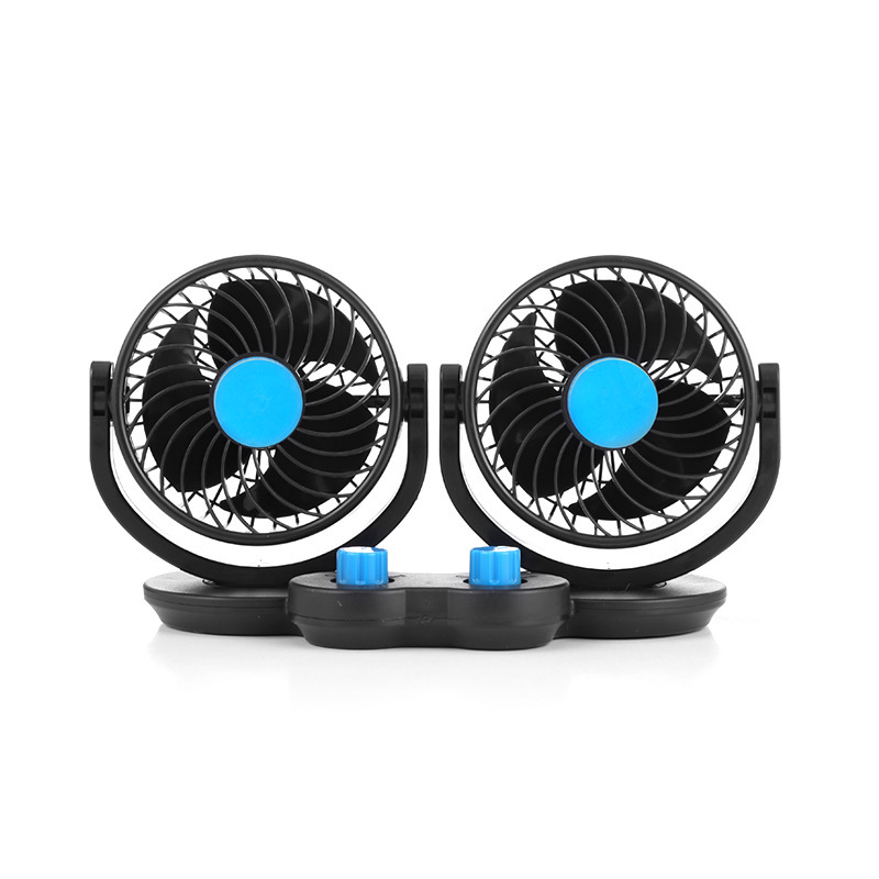 Automobilski ventilator s rotirajućom dvostrukom glavom, USB punjenje, 20W, FY-T304, za korištenje u autu i kod kuće