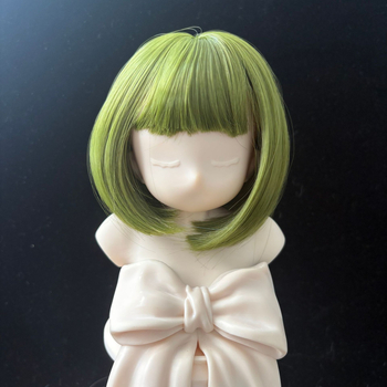 Ames BJD paróka: puha selyem bob frufruval, koreai stílus, szőtt haj