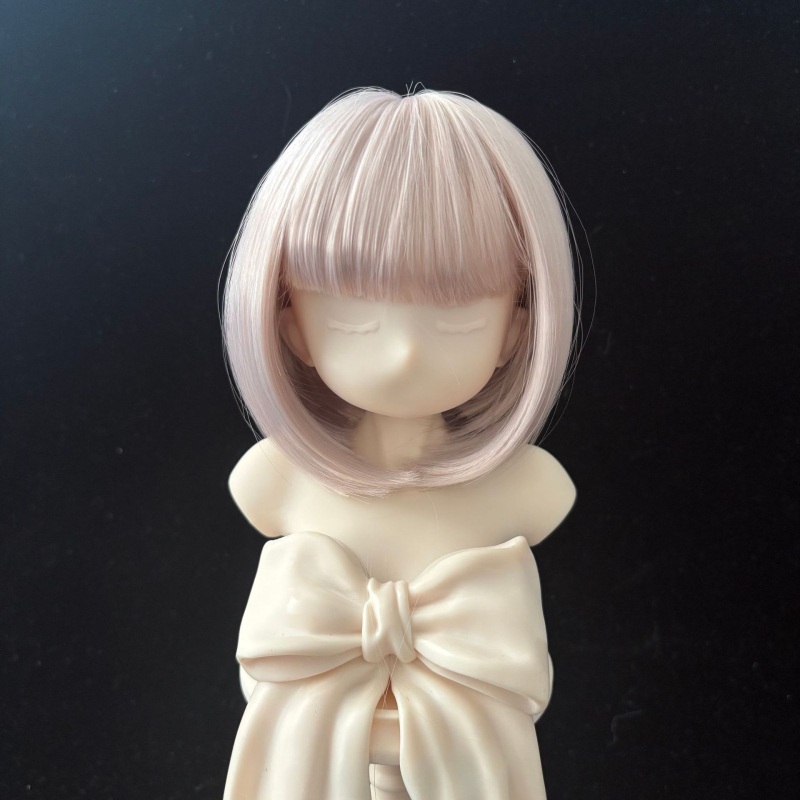 Ames BJD paróka: puha selyem bob frufruval, koreai stílus, szőtt haj