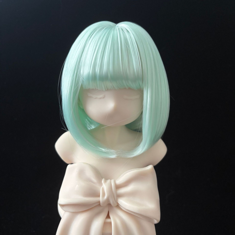 Ames BJD paróka: puha selyem bob frufruval, koreai stílus, szőtt haj