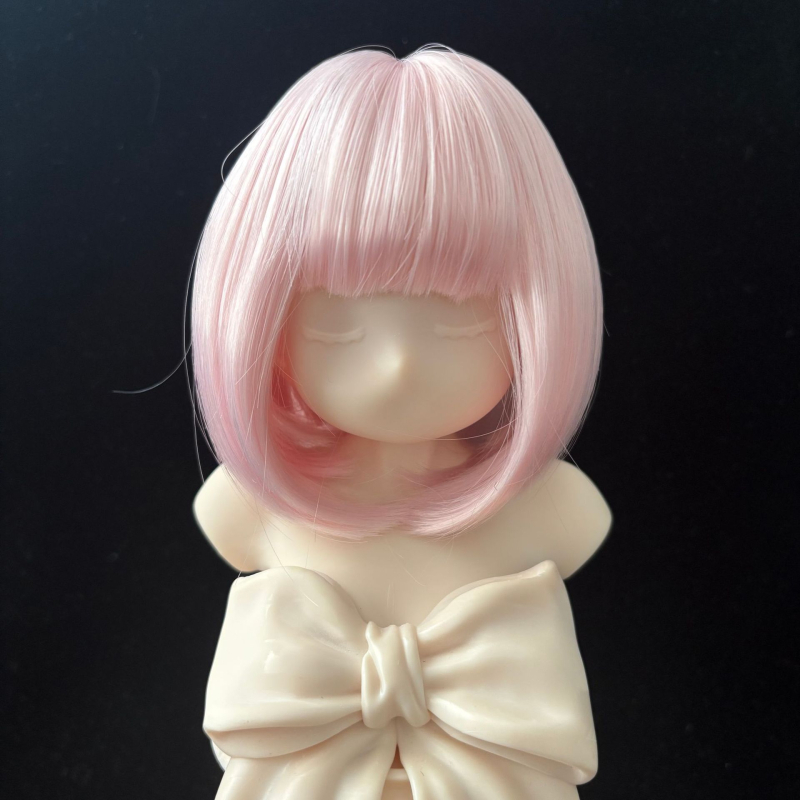 Ames BJD paróka: puha selyem bob frufruval, koreai stílus, szőtt haj