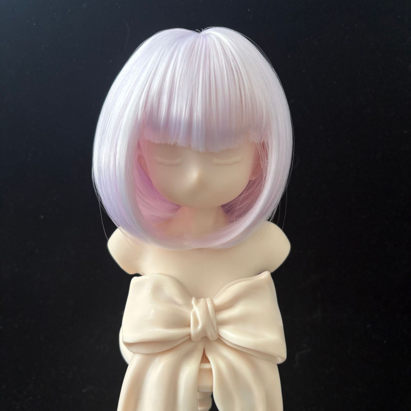 Ames BJD paróka: puha selyem bob frufruval, koreai stílus, szőtt haj