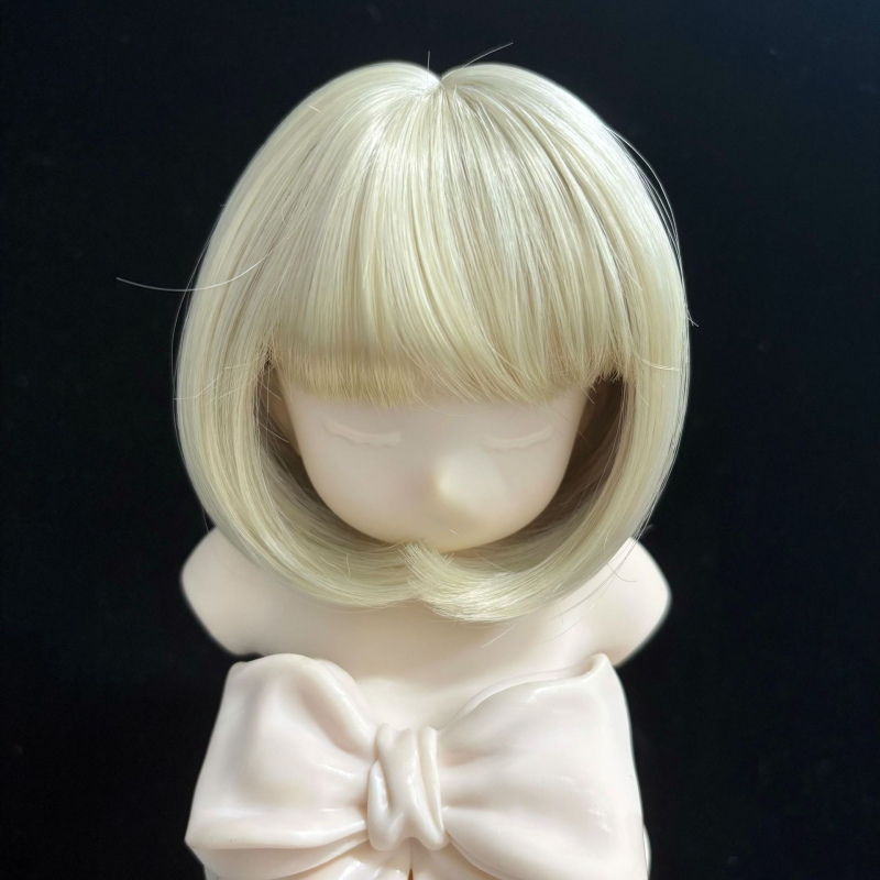 Ames BJD paróka: puha selyem bob frufruval, koreai stílus, szőtt haj