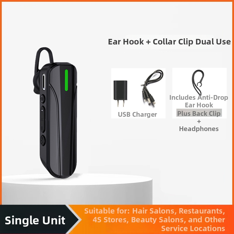 Mini bežični walkie-talkie s klipom za salone ljepote, frizerske salone i restorane; 16 kanala, 2W, domet 1,5–3 km, baterija 2800 mAh