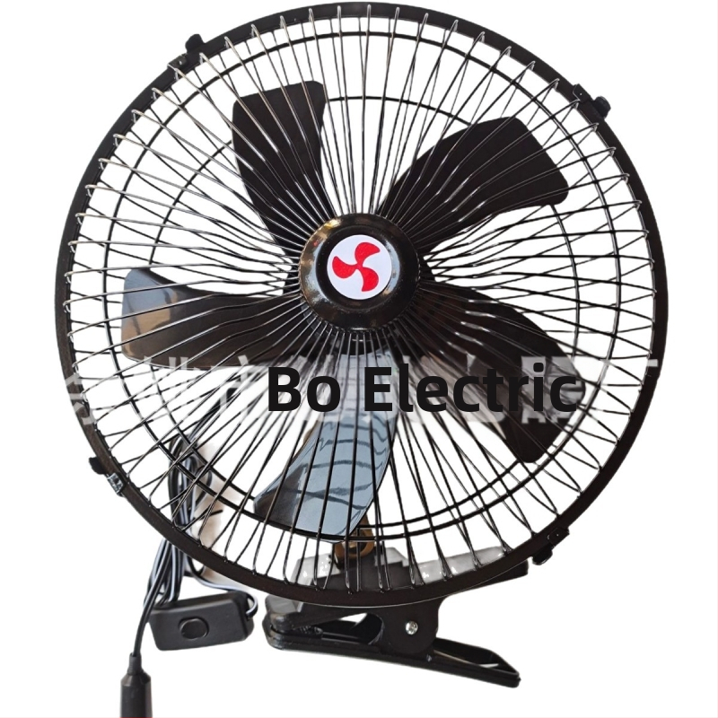 12V autoventilátor, 5 lopatiek, plné krytie, 18W, motor s meďovým jadrom