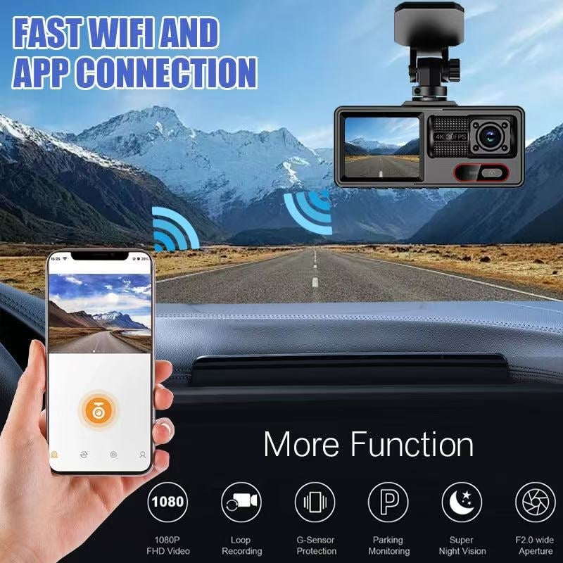 Auto DVR 1080, Fengchuang Feisu, 12V, plastika, nadzor