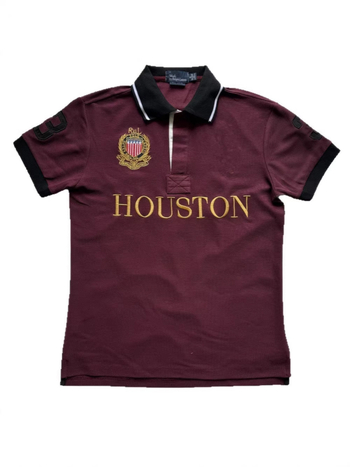 Πόλο πουκάμισο με κέντημα, σειρά Ευρωπαϊκών και Αμερικανικών πόλεων, κοντό μανίκι, φαρδιά γραμμή, καλοκαιρινό καθημερινό στυλ