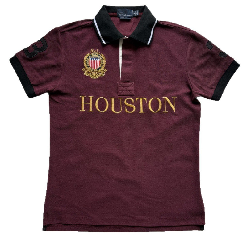 Πόλο πουκάμισο με κέντημα, σειρά Ευρωπαϊκών και Αμερικανικών πόλεων, κοντό μανίκι, φαρδιά γραμμή, καλοκαιρινό καθημερινό στυλ