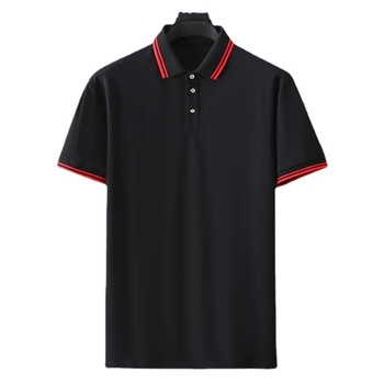 Polo majica s dugim rukavima, slobodan kroj, uzorak s slovima, otisak/bojenje, poliester tkanina