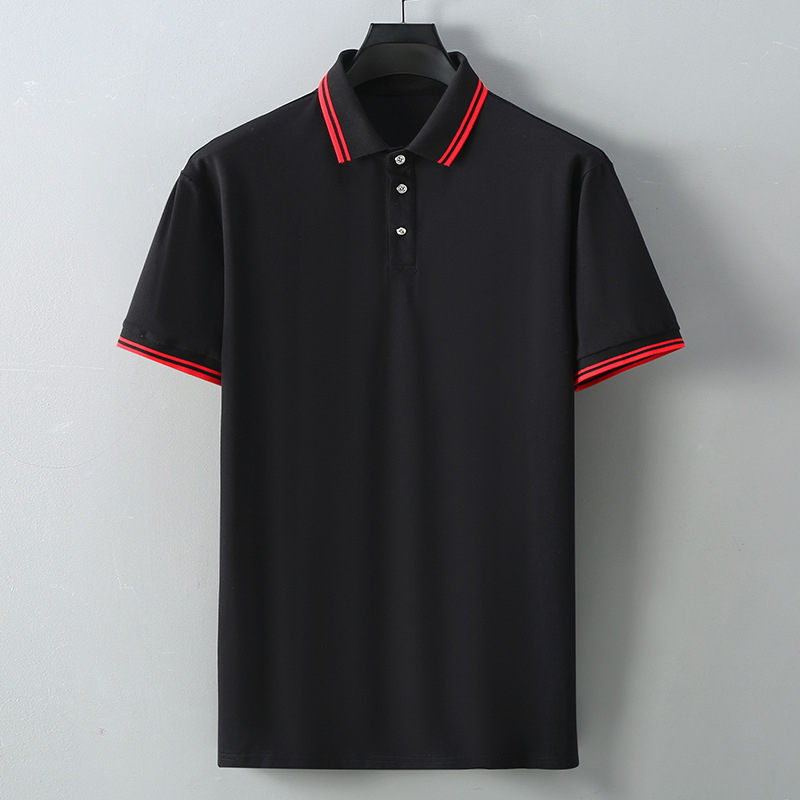 Polo majica s dugim rukavima, slobodan kroj, uzorak s slovima, otisak/bojenje, poliester tkanina