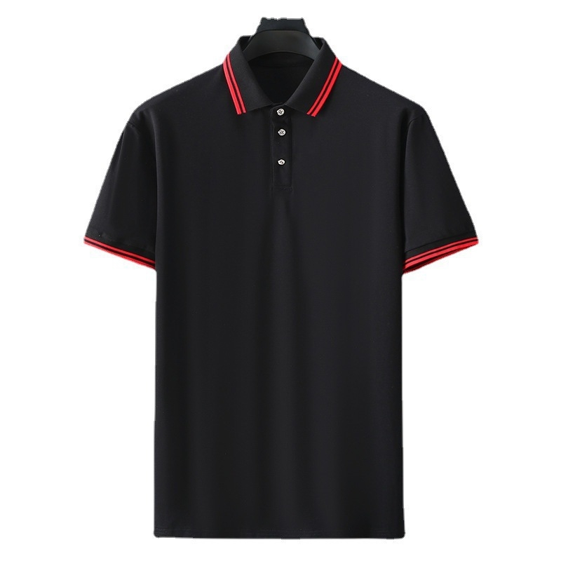 Polo majica s dugim rukavima, slobodan kroj, uzorak s slovima, otisak/bojenje, poliester tkanina