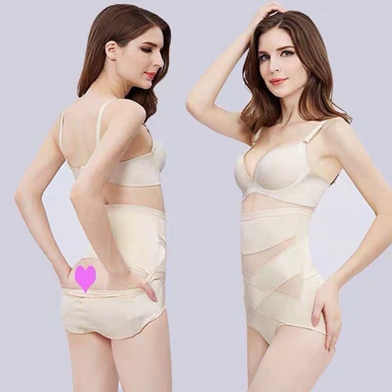 Poslije poroda donje rublje visokog struka za oblikovanje tijela, mrežasti prozračan, podrška trbuha, podizanje kukova, 90% najlon