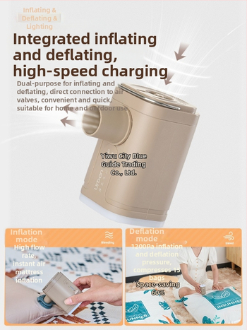 Elektrická vonkajšia pumpa na kempovanie s nafukovacím a vyfukovacím režimom - prenosná na nafukovací matrac, stan, pohovku a plávací kruh, multifunkčná (Nafukovacie lôžko; Kompozitný materiál; Hmotnosť: Iné; Maximálna nosnosť: Iné)