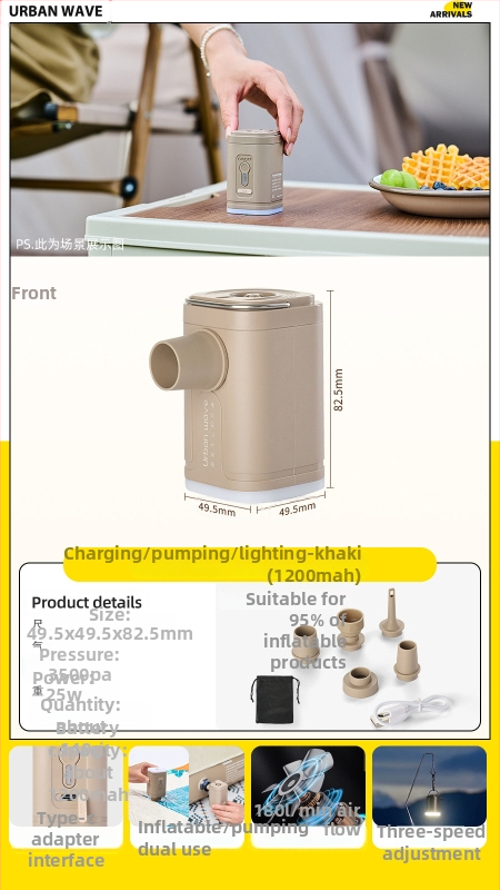 Elektrická vonkajšia pumpa na kempovanie s nafukovacím a vyfukovacím režimom - prenosná na nafukovací matrac, stan, pohovku a plávací kruh, multifunkčná (Nafukovacie lôžko; Kompozitný materiál; Hmotnosť: Iné; Maximálna nosnosť: Iné)