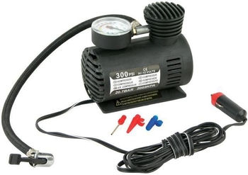 Pumpa za napuhivanje guma automobila (vlak-stil), 12V, 90W, Model 323, Plastika + Metal