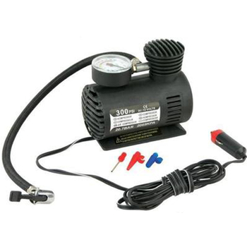 Pumpa za napuhivanje guma automobila (vlak-stil), 12V, 90W, Model 323, Plastika + Metal