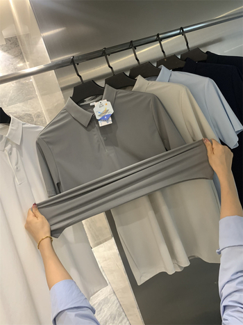 Ανδρικό κοντομάνικο polo πουκάμισο – Διαπνέον, Γρήγορο στέγνωμα, Υψηλή ελαστικότητα, Σφιχτή Εφαρμογή