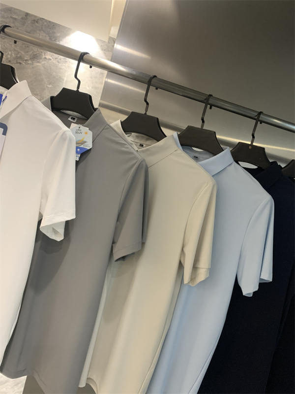 Ανδρικό κοντομάνικο polo πουκάμισο – Διαπνέον, Γρήγορο στέγνωμα, Υψηλή ελαστικότητα, Σφιχτή Εφαρμογή