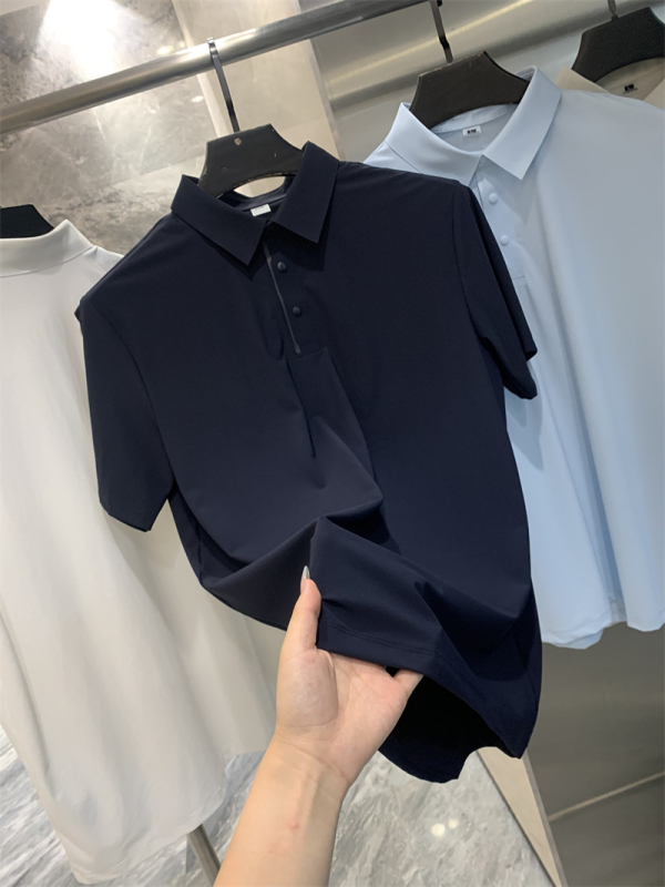 Ανδρικό κοντομάνικο polo πουκάμισο – Διαπνέον, Γρήγορο στέγνωμα, Υψηλή ελαστικότητα, Σφιχτή Εφαρμογή