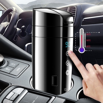 Električna automobilna šalica za vodu, 80W, 12V/24V univerzalno, PC kućište s unutarnjom nehrđajućom čeličnom vloškom, model 112