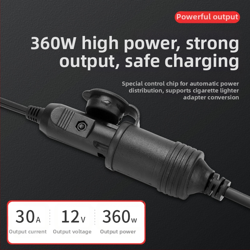 Napajanje za automobilsku utičnicu, 360W, model 12360-A, za kućnu upotrebu