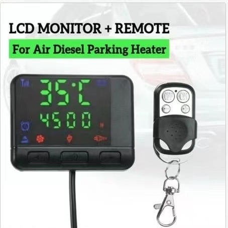 Kontroler automobilskog grijača s LED LCD zaslonom, tri tipke, 12V/24V, 2KW/5KW
