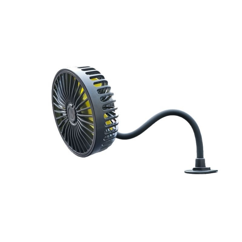 Automobilski USB ventilator sa silikonskim crijevom, F408, višestruko podesiv (USB napajanje, Polyhedron)
